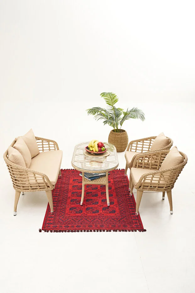 HAPPY BAHÇE BALKON TAKIMI 2+1+1+MASA